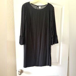 Old Navy Black with White Polka Dots dress Size M